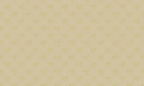Small green leaf pattern on light beige background Stock Illustration