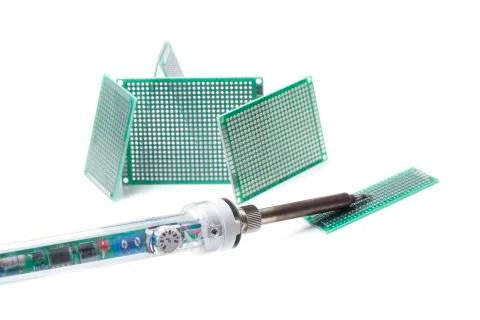 Small green pcb Stock Photos