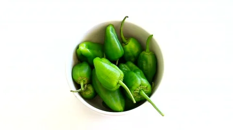 Small Green Peppers 스톡 동영상 790317