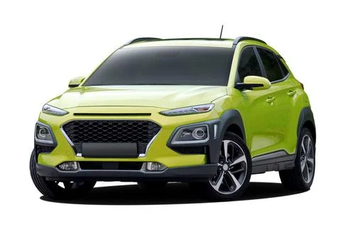 Small green SUV Stock Photos