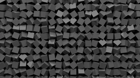 Small Grey Cubes Rotate and Twist Stock Footage 88567441