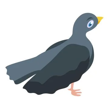 Small grey dove standing looking backwards over shoulder Ilustración de archivo