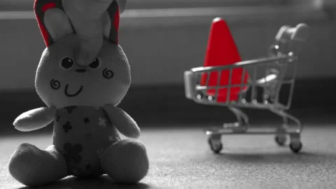 A small grocery basket Stock Footage 152550103