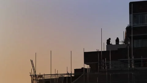 Small Group Of Friends Talking On A Balcony. Stock Footage 200886978
