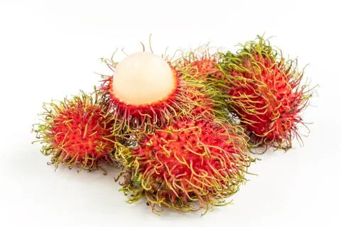 Small group of rambutan 스톡 사진