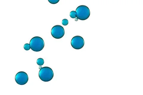 Small groups of blue circles Stock Photos