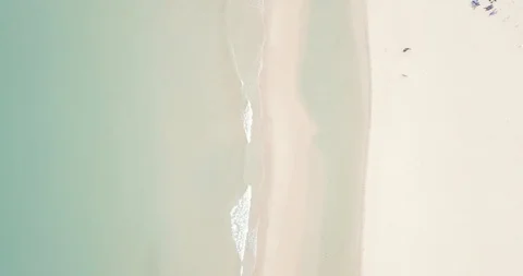 Small groups of people on a nice day at the beach Stock Footage 112056837