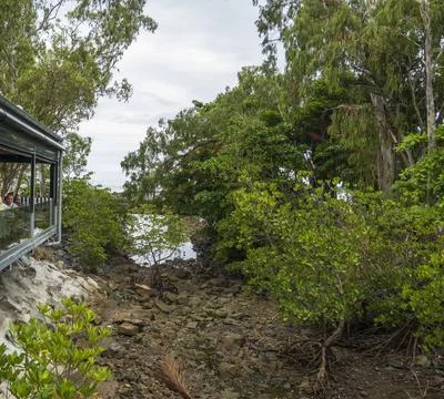 Small Gully Beside A Restaurant Stock Photos