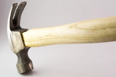 Small hammer in studio light Stock Photos