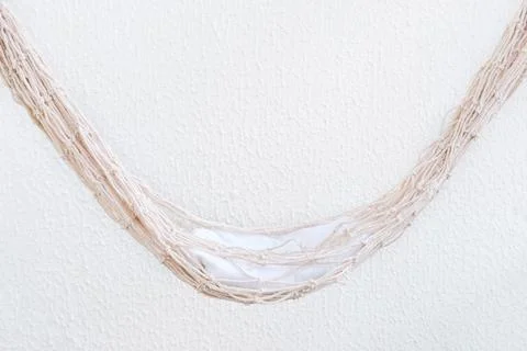 Small hammock isolated on white background. Side hammock. Stock Photos
