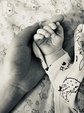 Small hand of the child Stock Photos