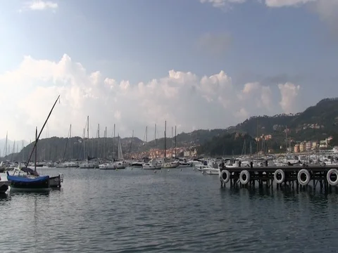 Small harbor 4 Stock Footage 80757517