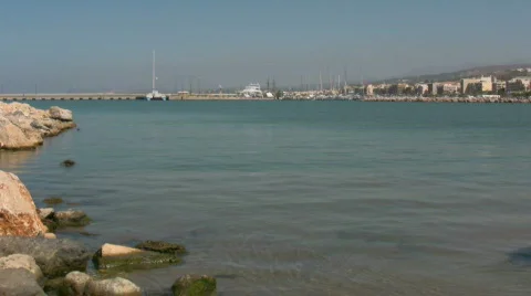 Small harbor Stock Footage 534254