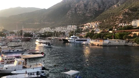 Small harbour Kas, Turkey Stock Footage 137274809