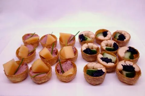 Small healthy appetizers Stock-Fotos