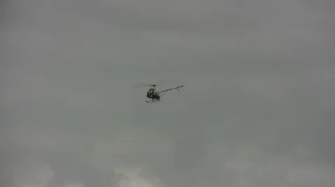 Small helicopter Stock Footage 588929