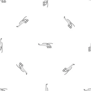 Small helicopter pattern seamless vector 스톡 일러스트