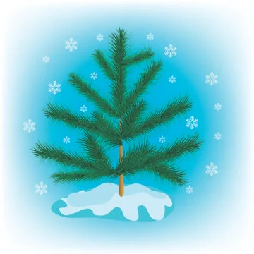 Small herringbone in winter Stock Illustration