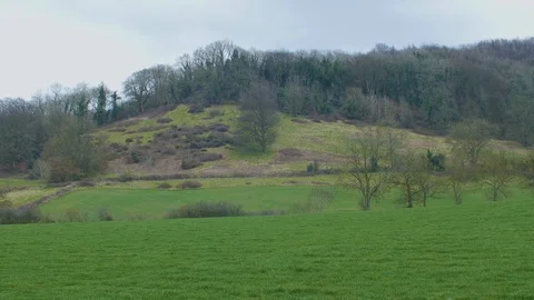 Small Hill with Greenery 4k Stock Footage 88071572