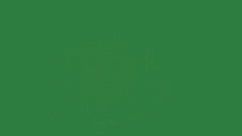 Small hole fireworks firework isolated on green screen background Vídeo Stock 336969197