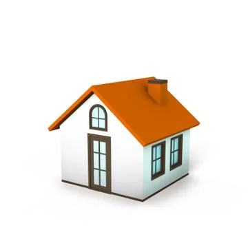Small home 3D Stock Illustration