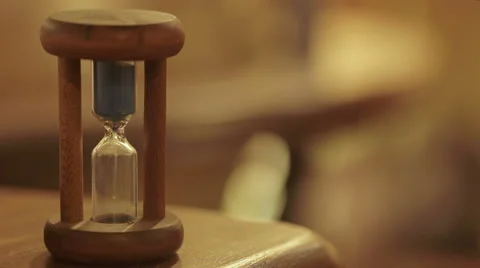 Small hourglass beats time Stock Footage 61772128