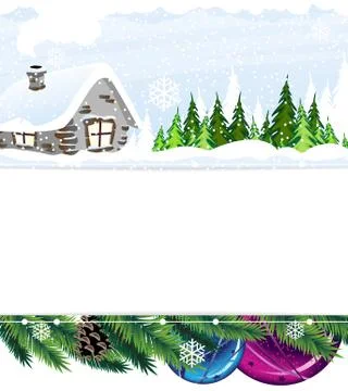 Small house in the forest Stock Illustration