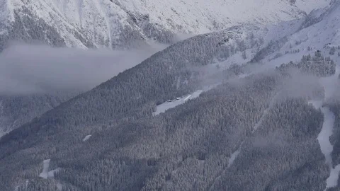 Small house high in the mountains Stock Footage 82639461