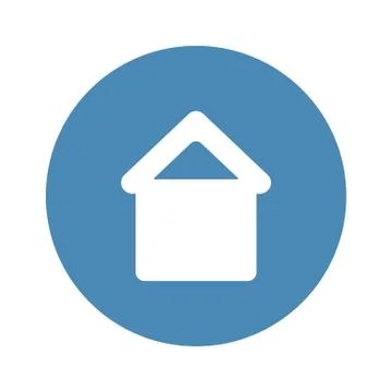 Small house Icon Vector flat design style Stock Illustration