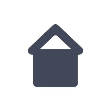 Small house Icon Vector flat design style Stock Illustration