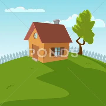 Small House Stock Illustrationen