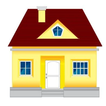 Small house Illustrazione stock