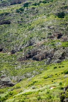 The small house of the mountain Stock Photos