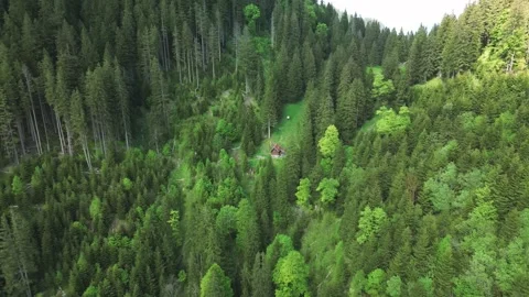 A small house in the mountains Stock-Footage 246712456