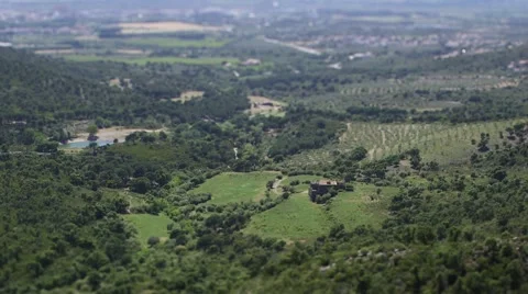 A small house in the spain mountain Stock Footage 56869585