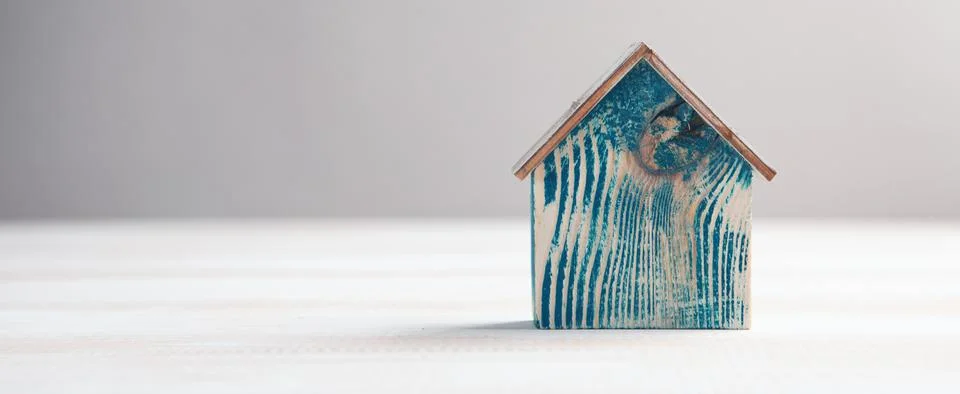 Small house on the table Stock Photos
