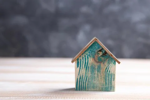 Small house on the table Stock Photos