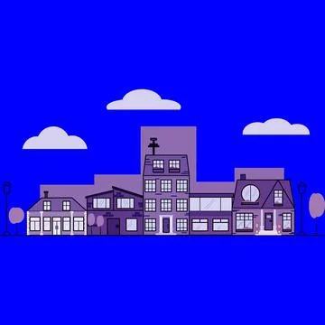 Small houses Stock Illustration