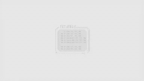 Small HUD Interface window with coding elements. Stock Footage 233354683