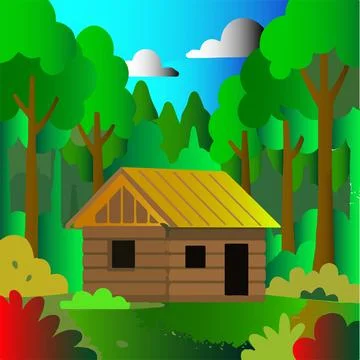 A small hut Stock Illustration