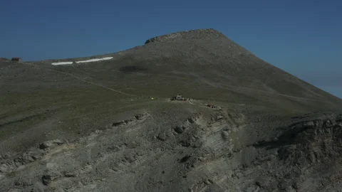 Small hut of Mount Olympus in Greece, National Park Stock-Footage 150058936