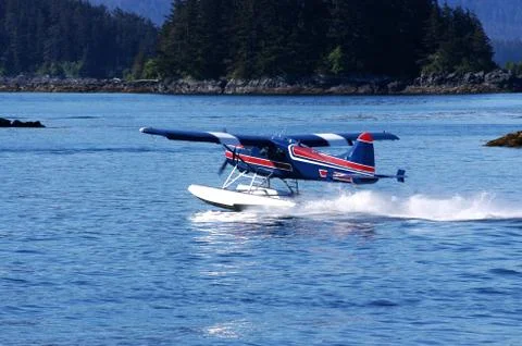 Small Hydroplane on the water Stock Photos