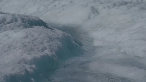 Small Ice Stream in Greenland Ice Sheet 1 Stock Footage 292941603