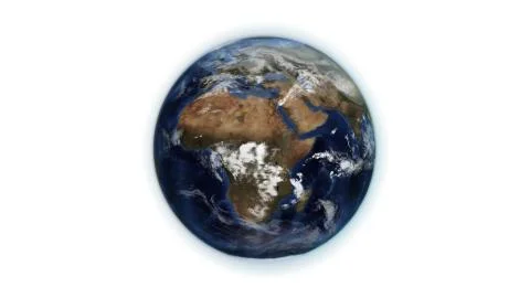 Small Illustrated earth with an Earth image courtesy of Nasa.org Stock Illustration