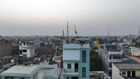 A Small Indian Town of Bihar Stock Footage 342407229