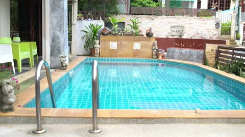Small indoor pool in the hotel Video stock 91828504