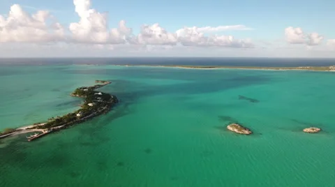 Small Island in the Bahamas Stock Footage 68489715