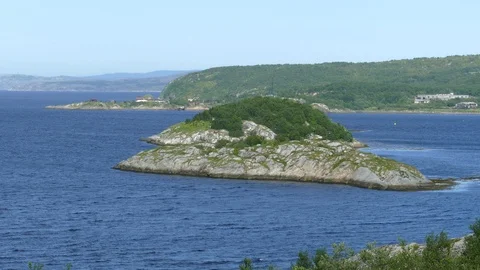 A small island in the Bay. Stock Footage 108495733