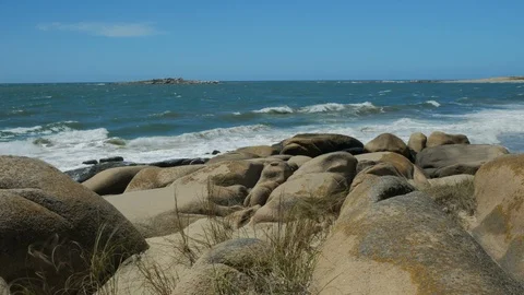 Small island close to the coast. Stock Footage 87721521