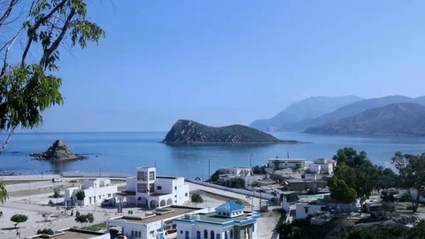 Small island by the coast Stock Footage 122736933